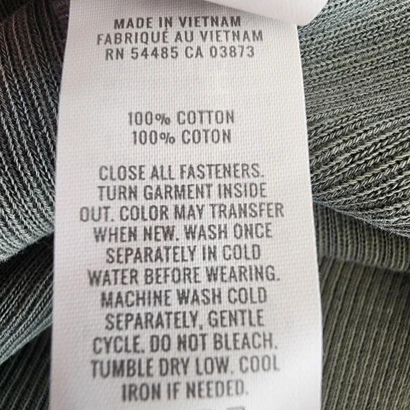 Aerie Oh Snap! Ribbed Henley Hoodie XXL Green Mineral Wash Oversized - Picture 10 of 11